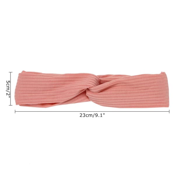 10 stk. Vridde Criss Cross Elastiske Hodebånd Myke Strikkede Bomullshårbånd for Kvinner Jenter