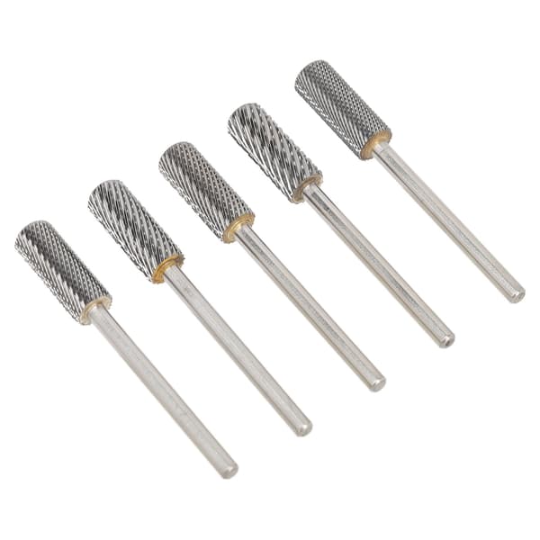 5 st Nail Drill Bits Set Tungsten Carbide Manikyr Borr Bits Elektrisk Nagellack Slip Tillbehör