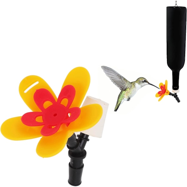 Fugle Fodring Blomster, Sikker DIY Kolibri Feeder til Patio Have Hængende (Enkelt Blomst)