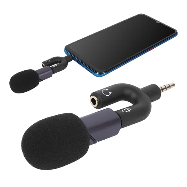 Stabilisator Mikrofon Telefon Direktestrømming Videoopptak Kapasitans Mini Sammenleggbar Mikrofon