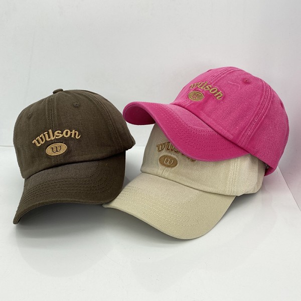 Dotpet Hat Vintage Kirjonta Teksti Säädettävä Baseball-Lippis Miehille Ja Naisille (Ruskea)