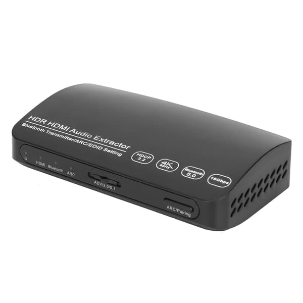 Ljudekstraktor 4K 60Hz HDR Synkron ARC Ljuddelare med 5.0 Bluetooth-sändare för dator