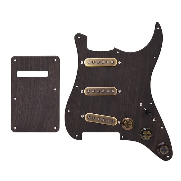Förladdad SSS Humbucker Pickguard Pickups Set med Back Plate för Elgitarrdelar