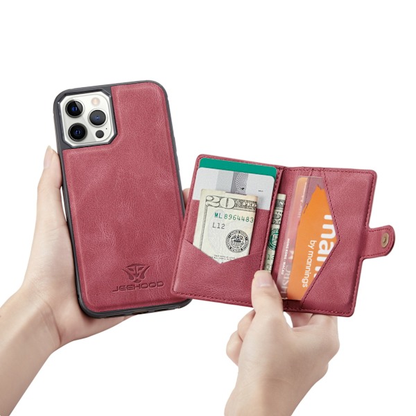 Plånboksfodral för iPhone 11 Pro Max, Premium PU Läder Telefonfodral med Kortplats, Ställ Bokdesign