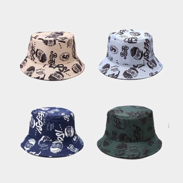 AVEKI Cute Bucket Hat Beach Fisherman Hats för kvinnor, vändbar dubbelsidig slitage, Khaki