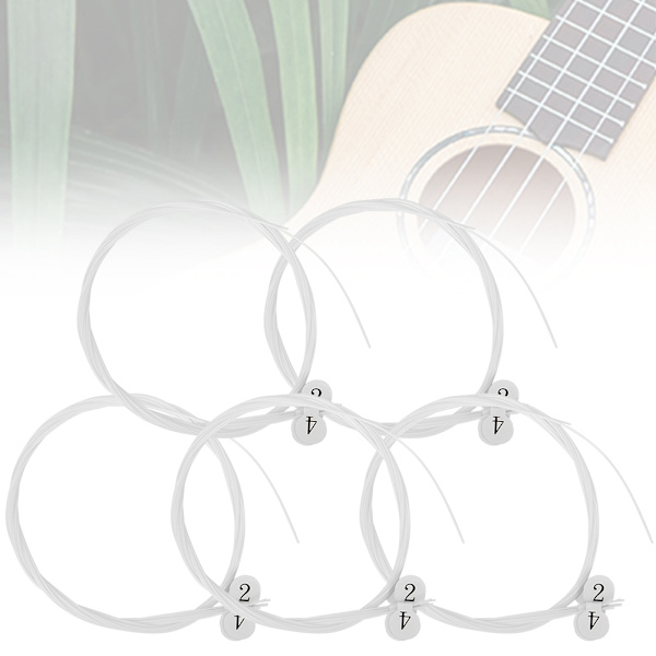 5 Set Ukulele Strängar Nylon Ersättning Sträng Delar för Ukulele