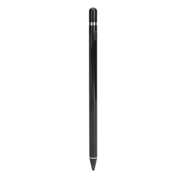 Universal Stylus Pen Magnetisk Penhætte Åben og Brug 95mAh Micro USB Touch Screen Penne til Smartphone Tablet Computer Sort