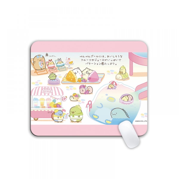 Halkskyddande Musmatta Spel Musmatta Cartoon Musmatta Gummi Musmatta Kontorsmusmatta 250*300*3mm Rosa