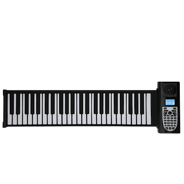Mjukt tangentbord piano 49-tangenters hoprullbar elektronisk multifunktionell förtjockad polyfon silikon