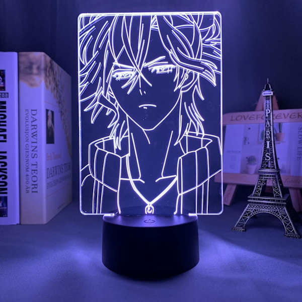 WJ Diabolik Lovers Yuma Mukami Anime LED-lys til soveværelsesindretning, natlys, børnefødselsdagsgave, natlys, 3D-lampe Diabolik Lovers