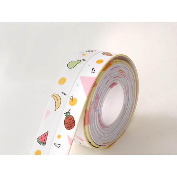 Kjøkken og bad vanntett og muggsikkert tape lim hvite sommerfrukter (38MM*3.2) akryllim