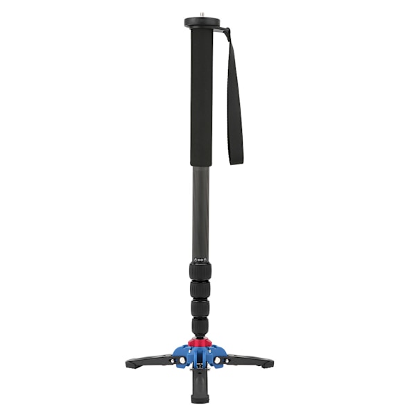 C-333+M-1 Kolfiber Bärbar Utomhus Teleskopisk Monopod Stativ Bergsklättring Käpp för DSLR-kamera