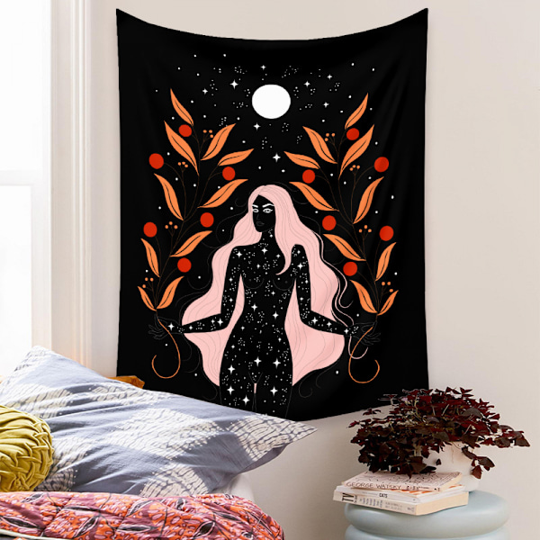 Wekity Boho Gobeläng Estetisk Konst Hembakgrund Tyg Dekor Present Gobeläng Vardagsrum Sovrumsdekor (520-4, 39 X 59 tum)