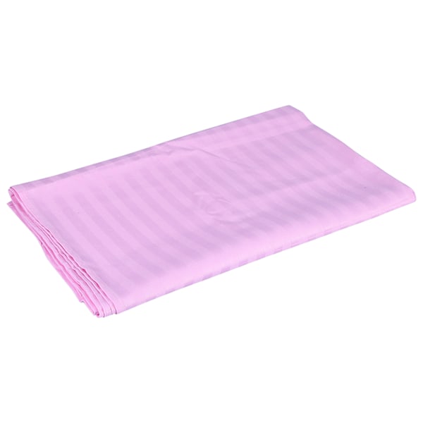 Bomullsränder Skönhetssalong Lakan SPA Behandlingsbädd Överdrag Med Ansiktsandningshål (Rosa, 120*190)