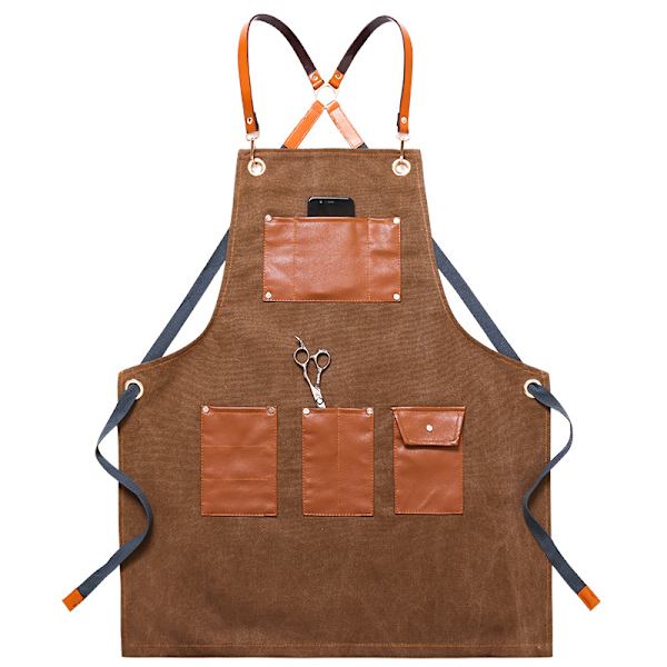 Forarbejde cowboy frisør mælketebutik bagning floral restaurant arbejdstøj mænd og kvinder kunst (gul)
