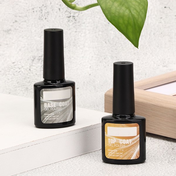 10ML UV-gelpolish baslack långvarig topplack nagelkonst set kitRBTC2-01