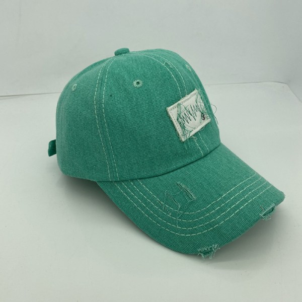 Dotpet Hat Nischhål Broderad Justerbar Baseball Cap för män och kvinnor (Emerald)