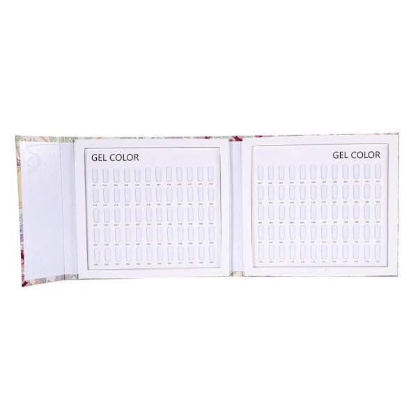 Nagelfärg Display Chart Book Nagellack Gel Färg Display Card Nail Art Visningsbräda Ränder