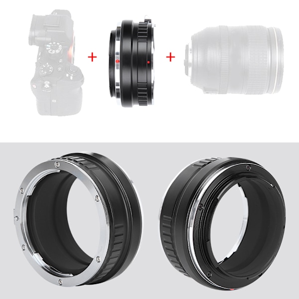 Fikaz Objektivadapterring för Canon EOS-serie EF-objektiv till Nikon Z-fattning