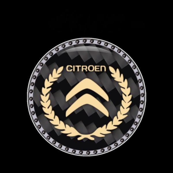 To-pakning bilmotor start-stopp knappdeksel klistremerke trykk start tenningsknapp (Citroen)