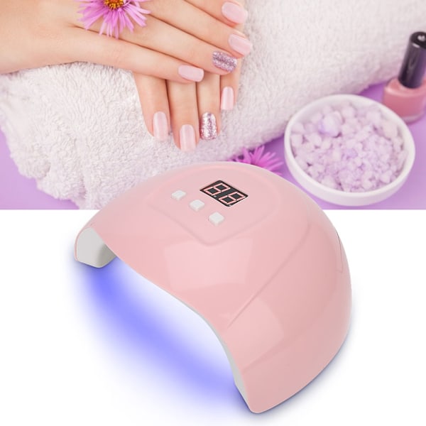 54W USB Intelligent LED UV Gel Lamp Härdande Maskin Nagellack Tork Manikyr Verktyg SUNX4