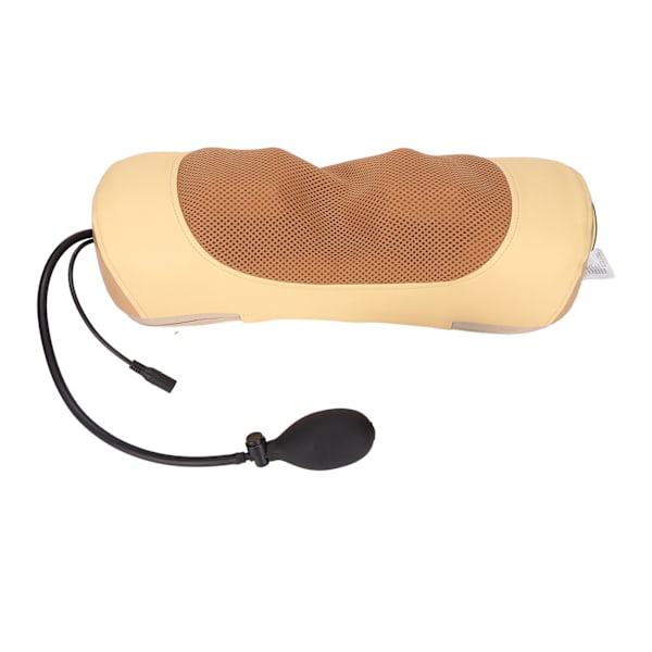 Elektrisk nakkemassagepude, varm komprimering, vibrationsmassagepude til talje, ryg, ben, 110-240V US-stik