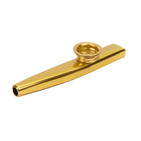 Aluminiumlegering Mini Bärbar Kazoo Ukulele Gitarr Partner Musikinstrument (guld)