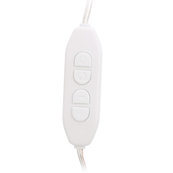 LED Spejllys Sæt Klæbende USB Dæmpbar Makeuplysstribe med 10 Pærer