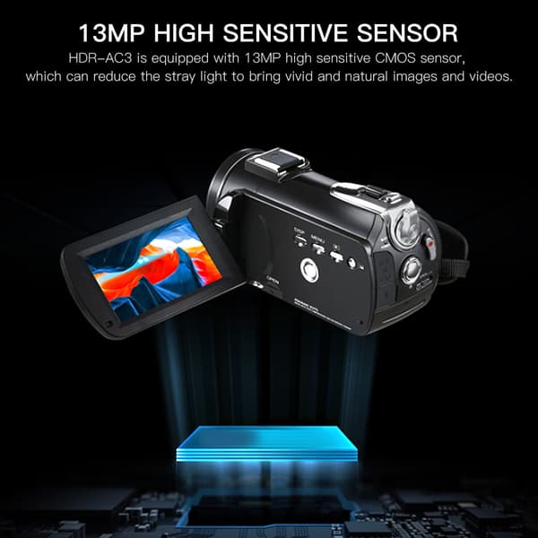 VBESTLIFE AC3-IPS 4K WiFi 3.1” Touch Screen Digital Video Camera