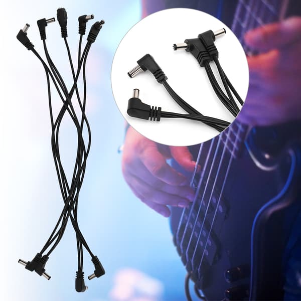 1 til 8 Daisy Cable Elektrisk Guitar Effekt Pedal DC Strømkabel 5.5mm x 2mm Stik