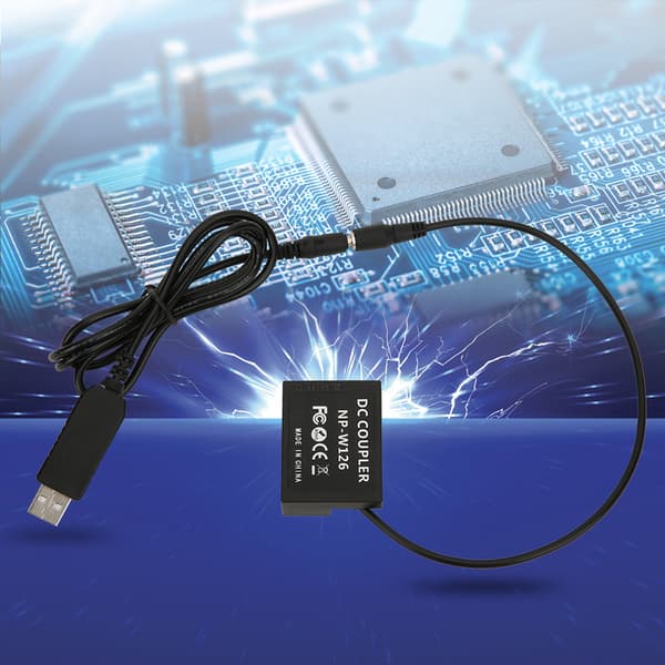 USB-interface til NP-W126 fuld dekoding dummy batteriadapter til Fuji X-T1 X-T2 X-T3 X-T10 X-T20 X-T30 X-Pro1 X-Pro2 X-Pro3