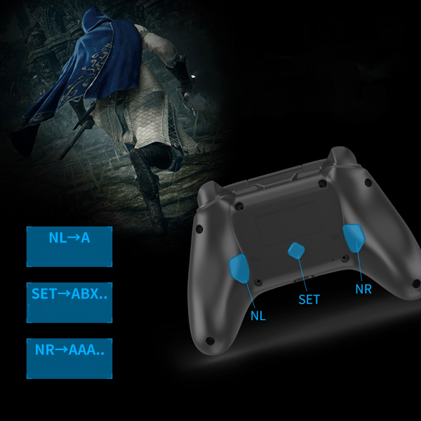 Trådløse Switch-controllere med Turbo, Switch Pro-controller kompatibel med Switch/Lite/OLED/PC/IOS/Android