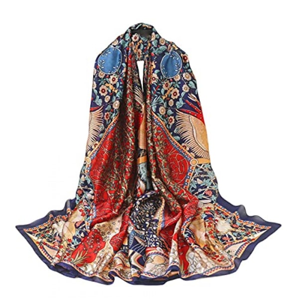 Scarfs for Women Lightweight Fashion Scarves Print Floral Pattern Scarf Shawl Wraps, C03