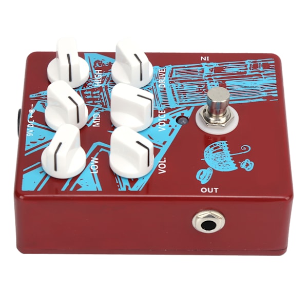 Gitarrdistorsionseffektpedal Flera lägen Bärbar Instrumenttillbehör CP‑58