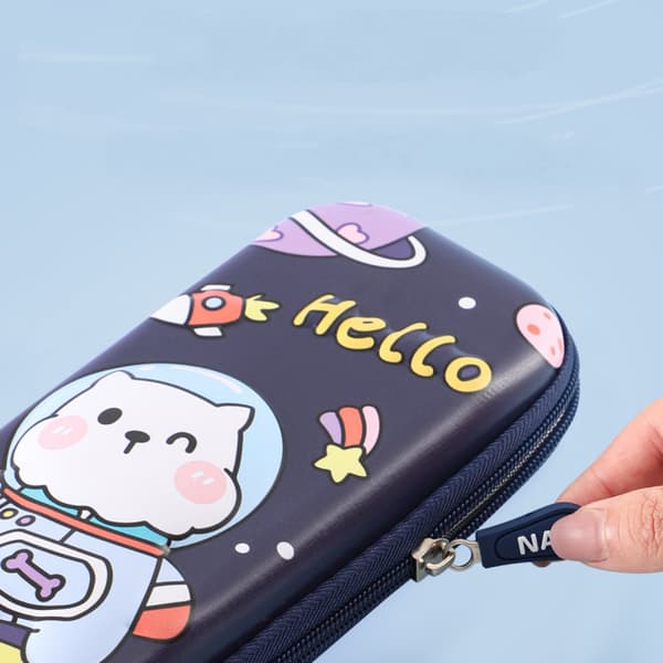 Pencil Case til drenge, søde dyretegninger, tre lag drenge pencil case, søde pencil case, drenge, tilbage til skolen