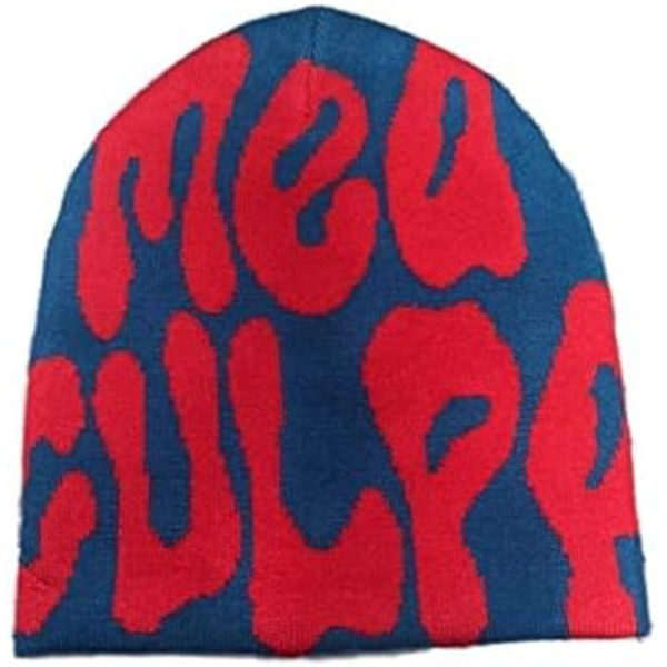 Dame Beanie Bonnet Y2k Beanies Damelue Vinter for Dame Huer Tilbehør red blue