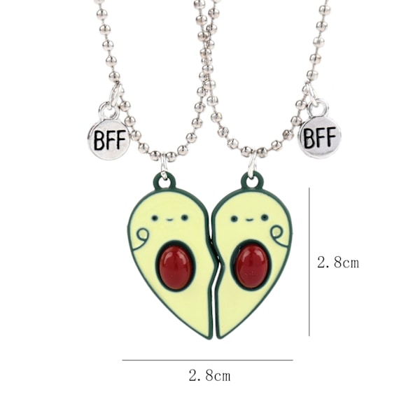 Barn Halsband Par Av Avokado Halsband Bästa Vän Bff Halsband