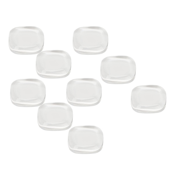 50 st nagelfärgskort transparent säkert glas fyrkantig tå nagellack färgdisplaykort