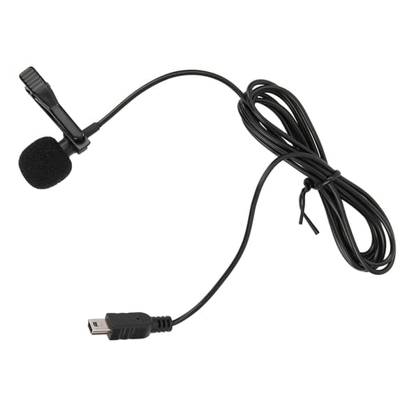 Mini USB Stereo Ekstern Mikrofon Professionel Mikrofon Med Klips til GoPro Hero 3 / 3+ / 4