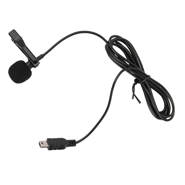 Mini USB Stereo Extern Mikrofon Professionell Mikrofon Med Klämma för GoPro Hero 3 / 3+ / 4