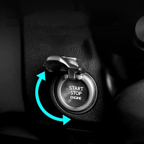 1 stk. Start/Stop-knapdækning til Benz-biler, Startknapdækning, Tændingsdekoration, Beskyttelsesdækning, Universal