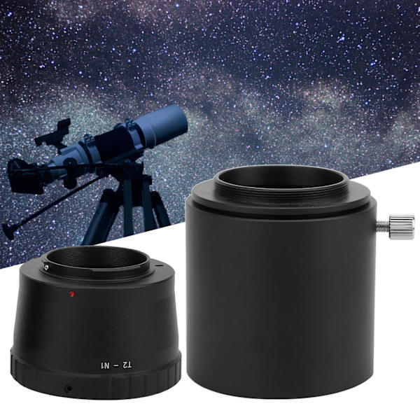 SCT-2 tum till T-fäste ring M42*0.75 astronomiskt teleskopadapter för Nikon Canon Sony Fujifilm Olympus Samsung spegellös kamera(N1 )