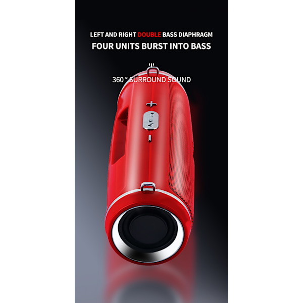 MINII2+ trådlös bluetooth-högtalare mobilkort present minihögtalare utomhus bärbar bluetooth-högtalare svart