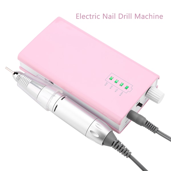 Bärbar, uppladdningsbar elektrisk nagelborrmaskin 30 000 varv/min Sladdlös manikyrpedikyr maskin