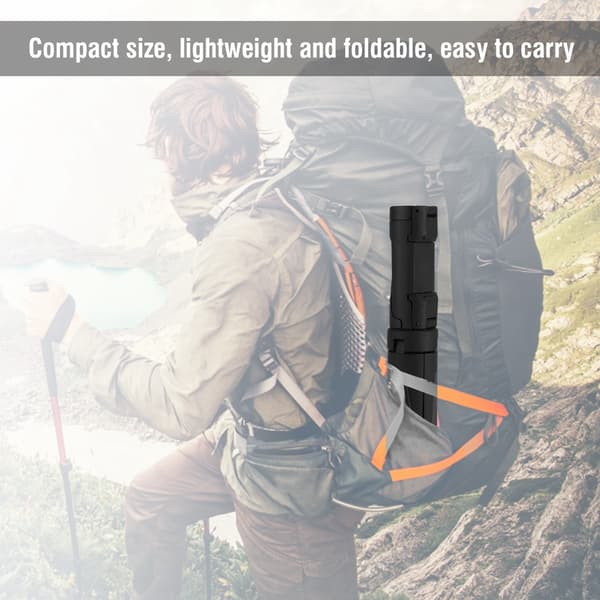 Mini Smartphone Klemme Clip Sammenfoldelig Telefon Stabil Holder Stativ (Sort)