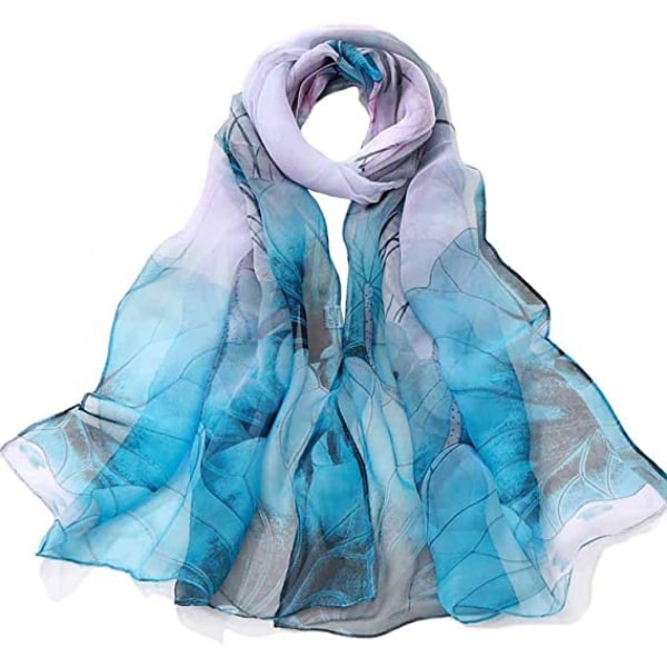 Halsdukar för kvinnor Lätta Fashion Halsdukar Tryck Blommönster Scarf Shawl Wraps, W07