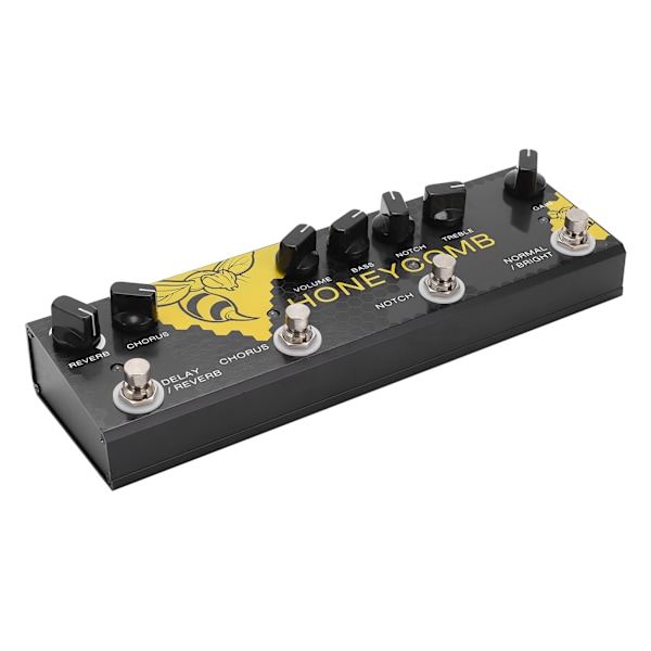 Multieffektspedal för gitarrprocessor Delay Reverb Chorus Sound DC 9V CP-48