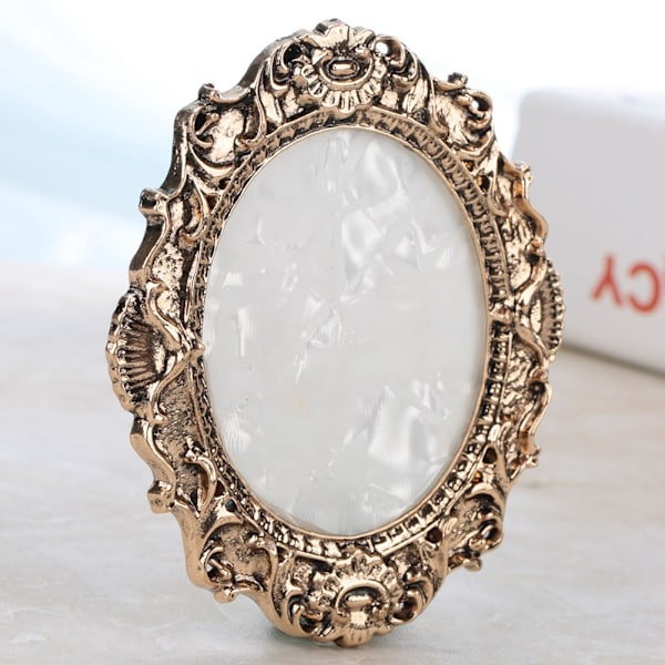 Retro Nagelkonst Displayram Poleringsfärg Akryl Gel Tips Display Manikyr Vintage Guld