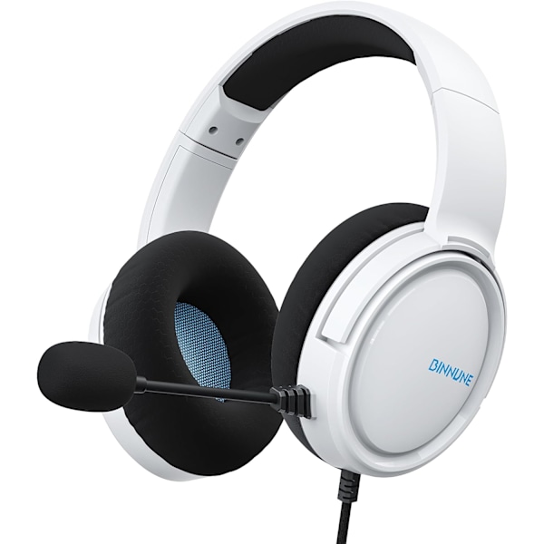 Gaming Headset med mikrofon til PS5 Xbox Series S|X PS4 Xbox One PC Switch, kablet Audifonos Gamer-hovedtelefoner med mikrofon Playstation