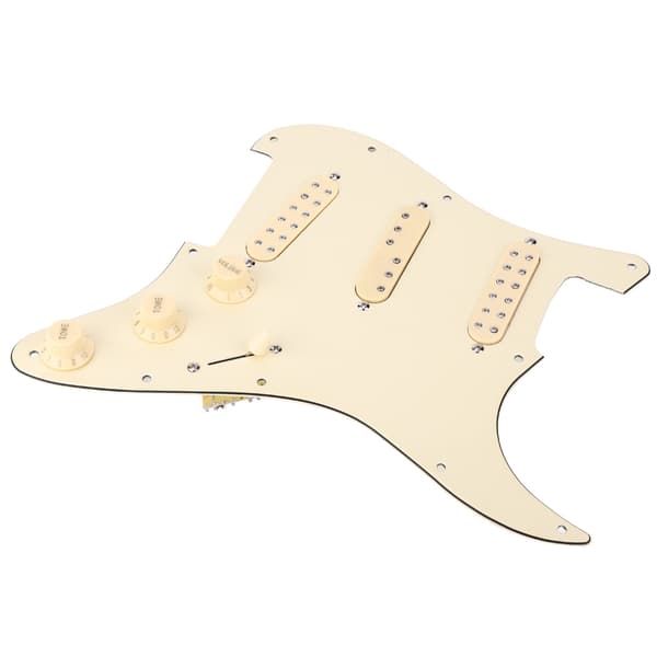 SSS29 Beige Plast Elektrisk Gitarr Laddad Pickguard Pickup Laddning Pick Guards Set